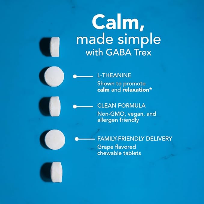 NeuroScience GABA Trex &amp Calm CP Duo - Supports Calm Cortisol Management and Sleep with L-Theanine Banaba Leaf &amp Phosphatidylserine