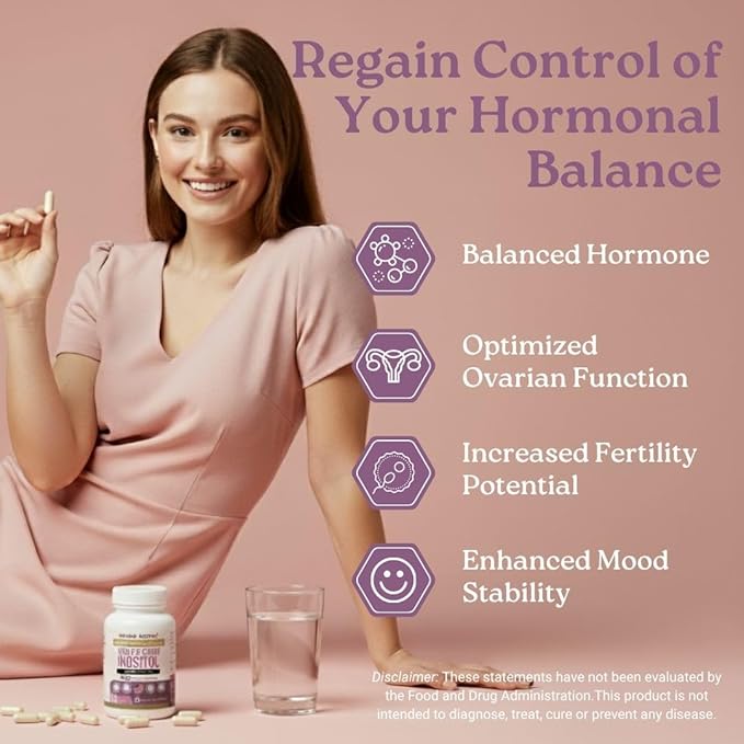 Swiss Activa+ Labs Myo Inositol &amp D-Chiro Inositol Supplement – 40:1 Ratio – Women’s Hormone Support – Supports Overall Menstrual Health &amp Metabolic Wellness – 30 Day Supply