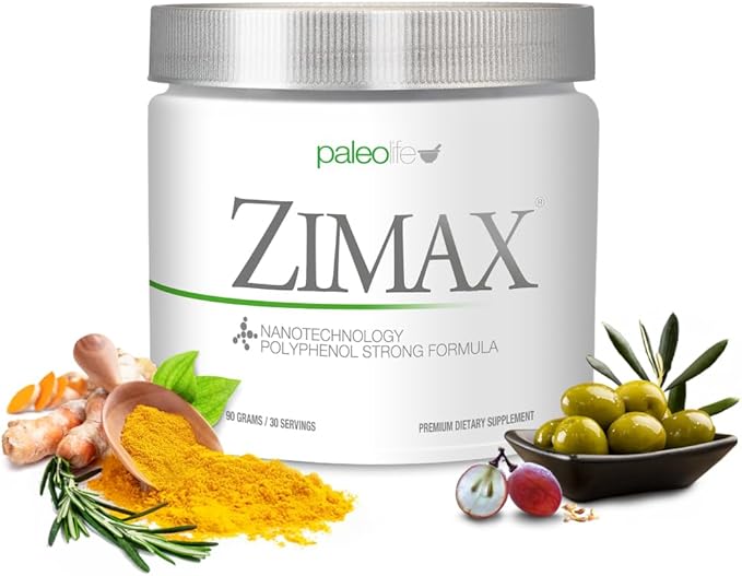 ZIMAX Super ANTIOXIDANT - 100% Natural - High Absorption Curcumin Rosemary Extract Grape Seed Extract Olive Leaf Extract ORAC 3451770 (Canister) 90 Grams (1-Pack)