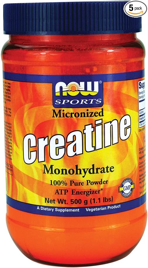 Now Foods Creatine Monohydrate - 1.1 lbs. 5 Pack