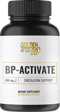 Golden After 50 BP-Activate - Nitric Oxide Supplement with Essential Amino Acids - Blood Circulation and Heart Health Support Supplement - 60 Capsules - 800mg L Arginine AAKG L Citrulline