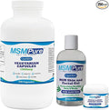 KALA HEALTH MSMPure Starter Bundle with MSM Capsules 250 Count MSM Muscle &amp Joint Cream 2oz and MSM Gel with Organic Aloe 8oz