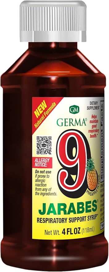 Germa 9 Jarabes Dietary Supplement 4 Fl oz. 2-Pack