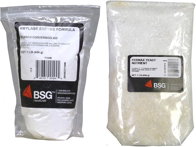 1 lb Amylase Enzyme - 1 lb Fermax Yeast Nutrient