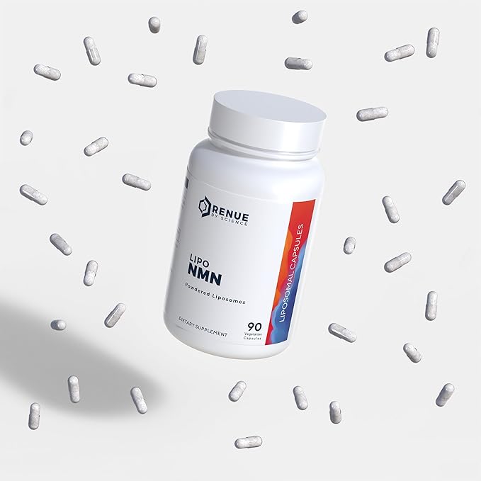 RENUE by SCIENCE NMN Supplement | 90 Liposomal NMN Capsules - 500mg NMN Nicotinamide Mononucleotide per Serving | Bioavailable Formula for Increased Absorption | Manufactured in the USA