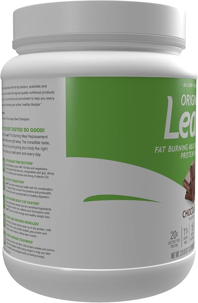 Lean1 meal replacement protein powder chocolate flavor 15 serving tub