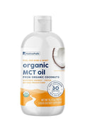 NativePath MCT Oil Liquid - Premium Organic C8 C10 from Coconuts - Caprylic Acid for Keto Coffee - Paleo Vegan Flavorless Non-GMO - 30 Servings