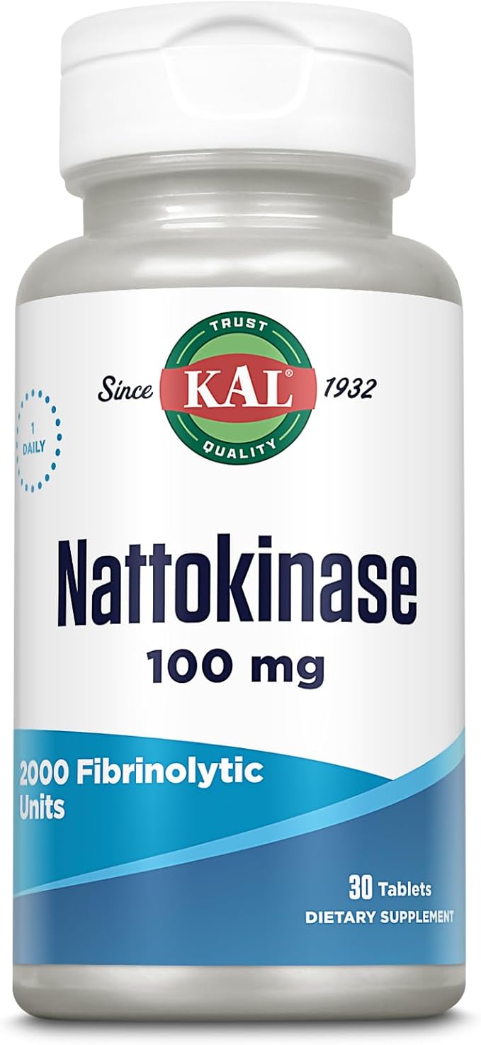 Kal 100 Mg Nattokinase Tablets 30 Count