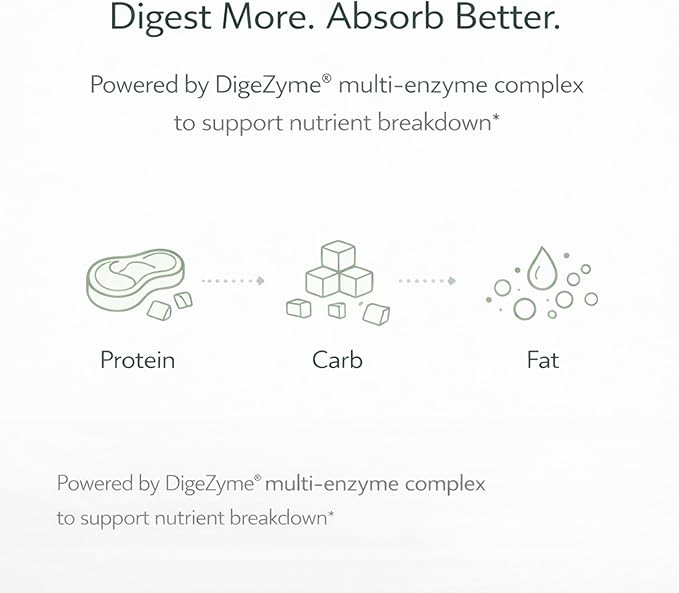Digestive Enzyme Complex with Lactobacillus Acidophilus LA85 - Jerusalem Artichoke &amp Inulin for Gut Health - Beneficial Bacteria Probiotics - Apple Cider Vinegar Formula