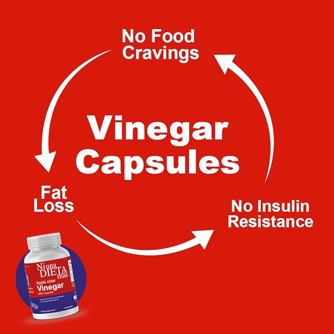 Ni una dieta más Reduce Abdominal Fat - Apple Cider Vinegar Capsules - Best for Weight Loss (Pack of 2)