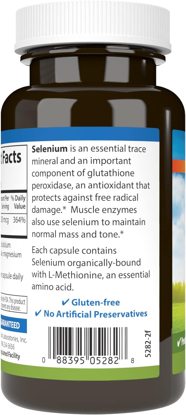 Carlson - Selenium 200 mcg Yeast-Free Prostate Health &amp Immune Support Antioxidant 180 capsules