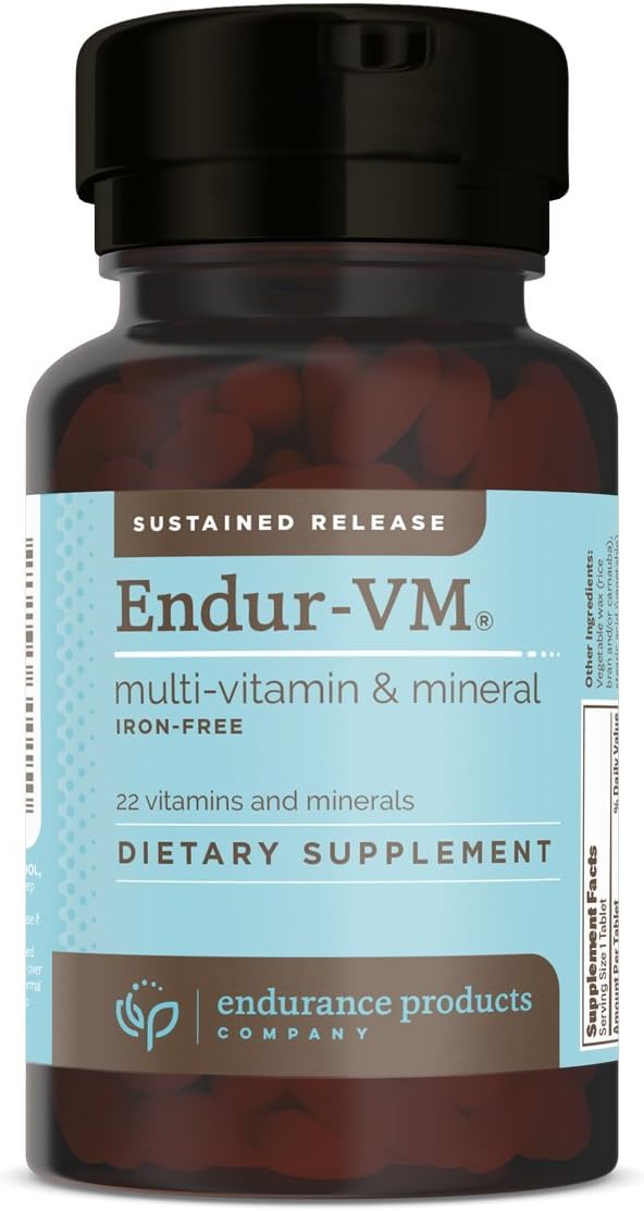 ENDUR-VM - Multivitamin Vitamin A C D E B12 &amp Zinc (Without Iron) SR (Sustained Release) 22 Essential Nutrients to Support Overall Wellness for Men &amp Postmenopausal Women - 150 Tablets