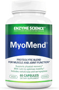 Enzyme Science Myomend 60 Capsules – Muscle &amp Joint Support – Formulated with Bromelain and Rutin – Enzyme Health Supplement – Vegan and Kosher
