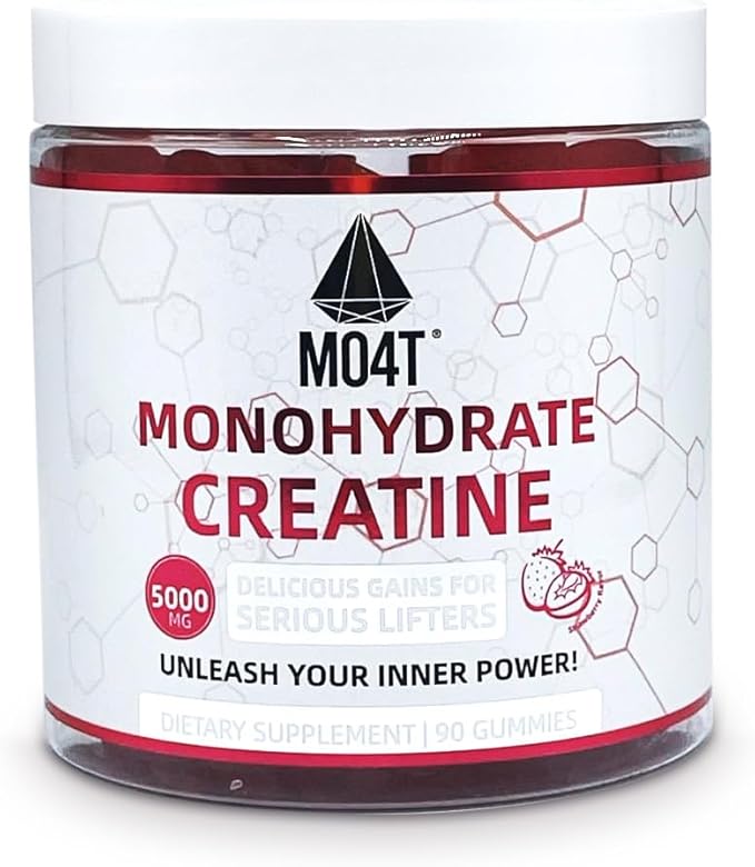 Creatine Monohydrate Gummies 5000 mg for Men &amp Women Sugar Free Creatine Gummies Strwberry Flavor