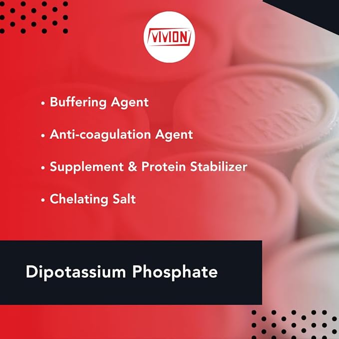 Dipotassium Phosphate DKP Food Grade Granular - 5 kg (11 lb) - FG Buffering Agent &amp Emulsifying Salt - K2HPO4 - Bulk Ingredient