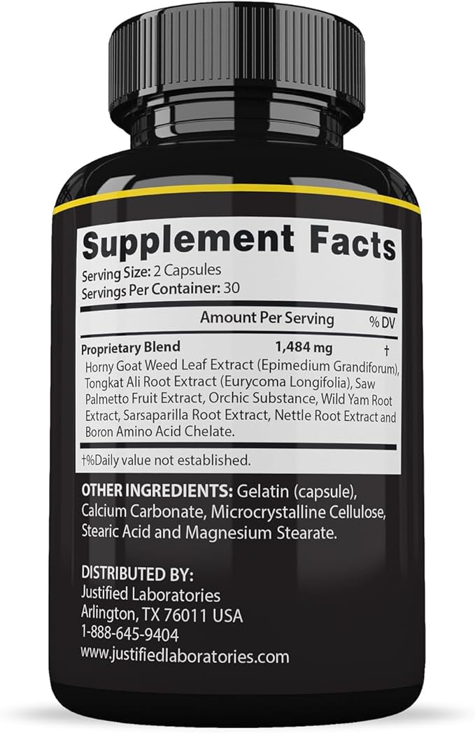 Justified Laboratories Maasalong Advanced Men's Health Masalong Formula 60 Capsules