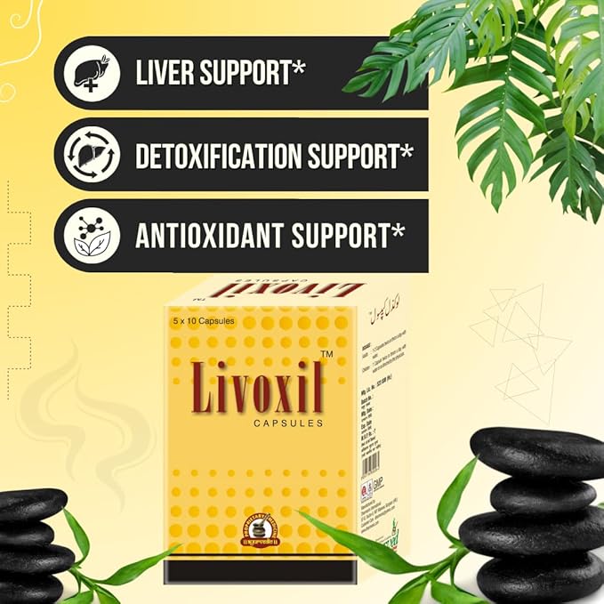 Livoxil Liver Cleanse Detox &amp Repair Fatty Liver Formula - Natural Liver Health Support Supplement - 200 Capsules