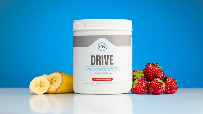 | Drive Endurance Pre-Workout: Energy Strength &amp Endurance Support with Creatine Nitric Oxide Boost Beta Alanine L-Citrulline &amp More | No Crash Quick Recovery | Strawberry Banana