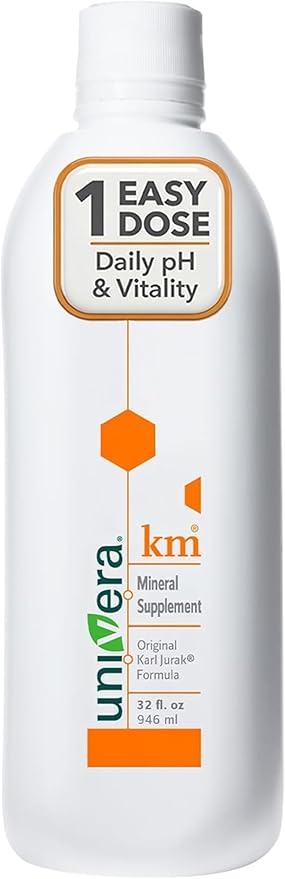 Univera km Liquid Potassium Supplement pH Balance Digestion Support Mineral Supplements with Magnesium Original Karl Jurak Formula 32 fl oz (30-Day Supply)