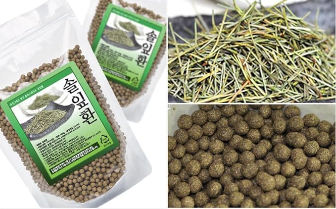 Organic Natural Pure Pine Needle Extract Herbal Pills Granule Ball - Concentrated Lump Grain Powder Contain Suramin Bioflavonoids Antioxidants shikimic Acidphytoncide-0.88LB(400g)