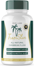 rize labs - Tropislim All Natural Caribbean Flush Weight Loss Supplement Slimming Capsules for Women Healthy Lifestyle + Leaner Physique (60 Capsules)