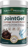 Purity Products JointGel Formula - Collagen Peptides + MSM - Supports Joint Function + Flexibility While Fortifying Joint Cartilage - Dual Action - Daily Powder - 30 Servings (30 Servings Chocolate)