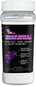 Patented Cream of Tartar &amp Organic MSM Sulfur Formula - Dietary Supplement Powder - 600 Grams