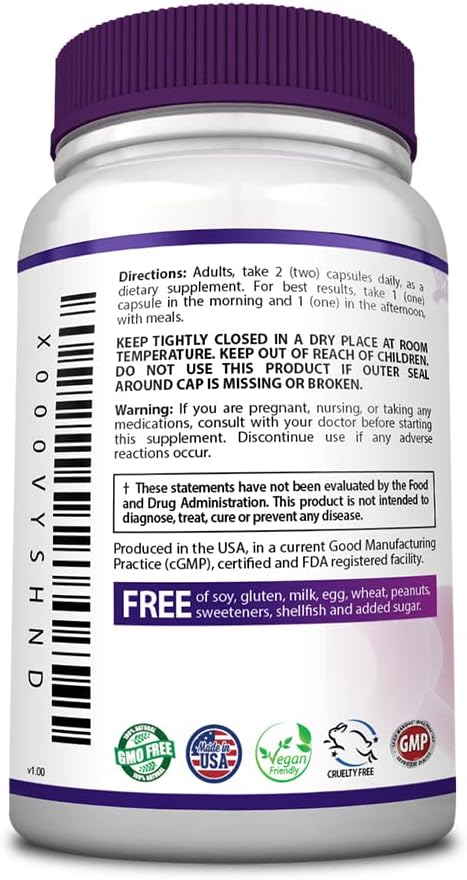 ThyrAid - Thyroid Supplement - Iodine Kelp Ashwagandha - Vegan - 60 Capsules (1 Month Supply)