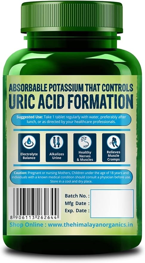 Potassium Citrate 800mg (120 Veg Tablets) 100% Herbal with NO Known Side Effects - by pharmacylife