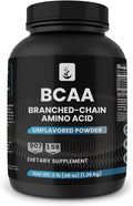 PURE ORIGINAL INGREDIENTS 2:1 BCAA Powder 3 lbs Branched-Chain Amino Acids Unflavored 907 Servings Always Pure No Additives or Fillers