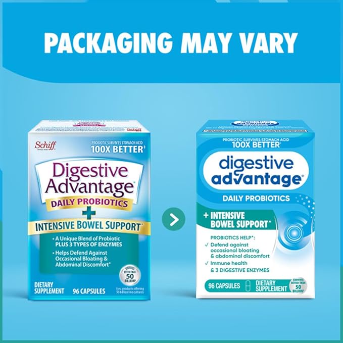 Digestive Advantage Intensive Bowel Support 96 Capsules (Pack of 3)