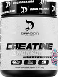 Dragon PHARMA Creatine Monohydrate Aid Muscle Recovery Post-Workout Supplement Antioxidant Support (45 Servings Cotton Candy)