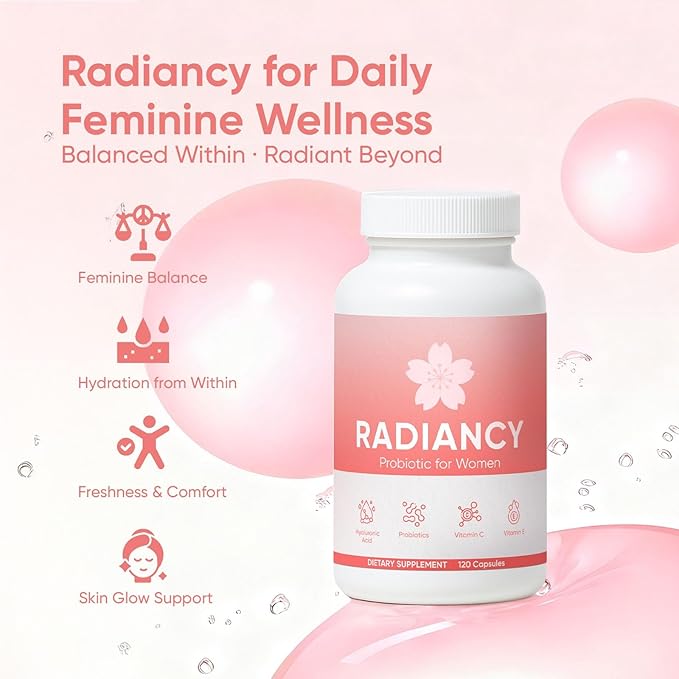 Vaginal Probiotics for Women Vaginal Health - Vaginal Dryness &amp Ph Balance with Lactobacillus Strains Cherry Blossom Extract Hyaluronic Acid Vitamin C 120 Count
