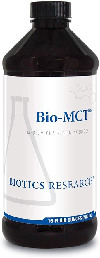 Biotics Research Bio MCT Brain Fuel Brain Energy Pure Energy Medium Chain Triglycerides MCT Caprylic Triglyceride 16 Fluid Ounces
