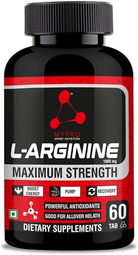 Sport Nutrition L-Arginine 1000mg Supplement for Muscle Growth Stamina Immune Booster &amp Energy 60 Tablets