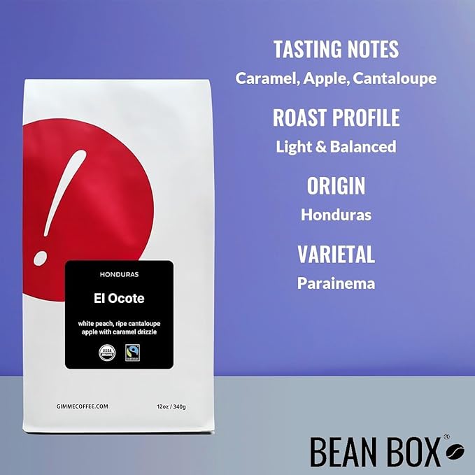 Bean Box Coffee Sampler - Roasted by Gimme! 4-Pack Freshly Ground Coffee Gourmet Coffee