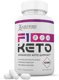 F1 Keto Pills 1275MG New &amp Improved Formula Contains Apple Cider Vinegar Extra Virgin Olive Oil Powder Green Tea Leaf 60 Capsules