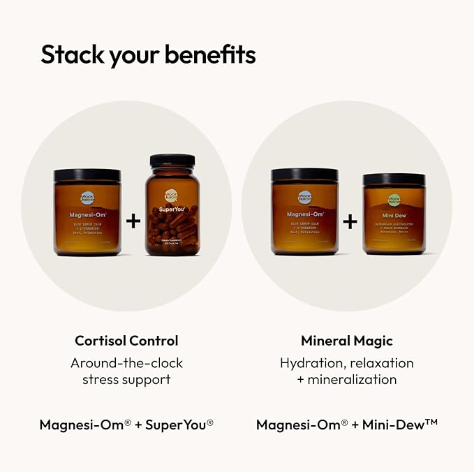Moon Juice Magnesi-Om Magnesium Powder Supplement - Chelated Magnesium Complex + L-Theanine Blend for Rest Relaxation &amp Regularity - Vegan Non-GMO &amp No Sugar Blue Lemon 4.2 oz 30 Servings