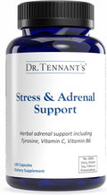Dr. Tennant's Stress &amp Adrenal Support Helps Cortisol Production &amp Stress Management Promotes Endocrine Health Immune &amp Cellular Function Each Capsule has 200 mg of Bovine Adrenal