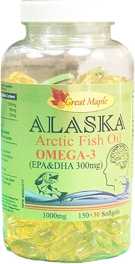 Alasika Deep Sea Fish Oil 1000mg Omega-3 180 Softgels