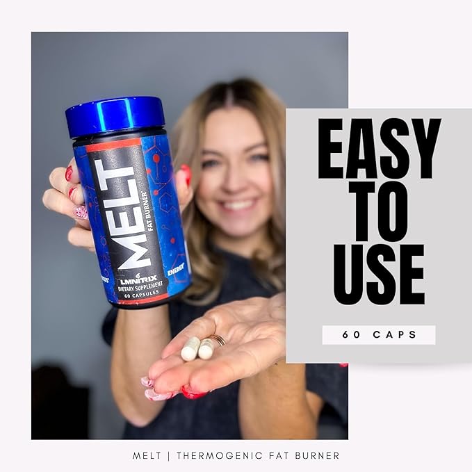 MELT EXT - Extreme Thermogenic Fat Burner - Powerful Weight Loss Aid Stronger Than Most Diet Pills - True Plateau Destroyer - Lose Weight Fast for Men and Women - Real Results - 60 caps
