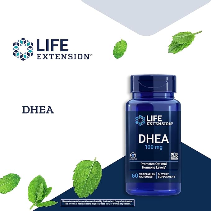Life Extension DHEA 60 Capsules and N-Acetyl-L-Cysteine Immune &amp Respiratory Support 60 Capsules Bundle