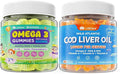 Kids Omega-3 Gummies 1 Pack Cod Liver Oil Gummies for Kids &amp Adults 2pack