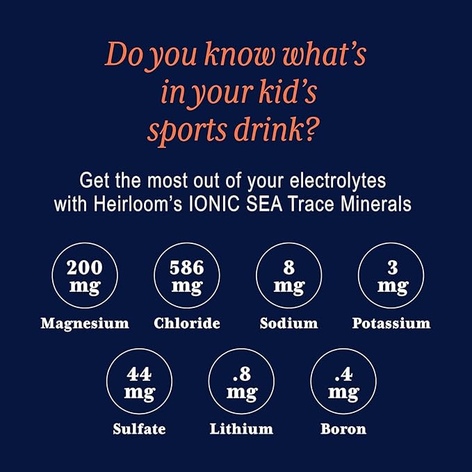 Trace Minerals for Kids - Trace Mineral Drops Concentrated Electrolytes with Ionic Magnesium for Hydration Muscle Function and Electrolyte Support - 2oz Unflavored Liquid