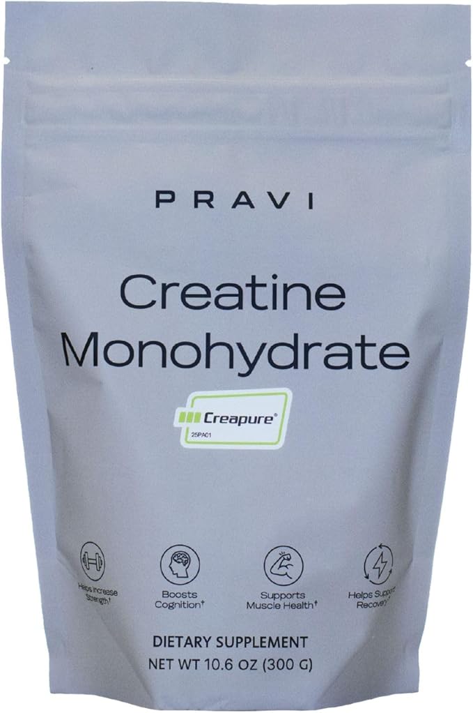 Creapure Creatine Monohydrate - 5g Pure Micronized Creatine Per Serving - Made in Germany - Supports Strength Power Endurance Recovery and Brain Health - 300g - 60 Servings