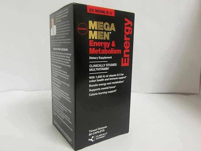 GNC Mega Men Energy &amp Metabolism Dietary Supplement Capsule