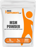 BulkSupplements.com MSM Powder - Methylsulfonylmethane MSM Supplement Nutritional Supplement - Gluten Free 3g per Serving 1kg (2.2 lbs) (Pack of 1)