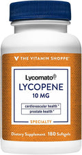 The Vitamin Shoppe Lycopene 10MG Antioxidant that Supports Cardiovascular (180 Softgels)