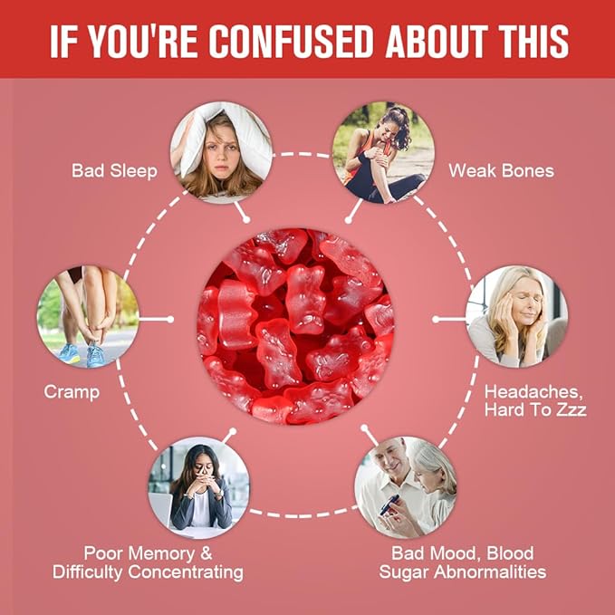 Sugar Free Magnesium Glycinate Gummies 500mg Magnesium Glycinate with 200mg Magnesium Malate Taurate Oxide COQ10 Vitamin B6 and D3 Sleep &amp Calm Support 60 Raspberry Gummies