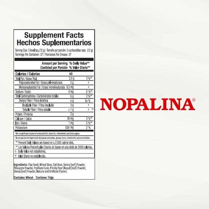 Nopalina Bundle: 120 Capsules + Pineapple 1lb Powder